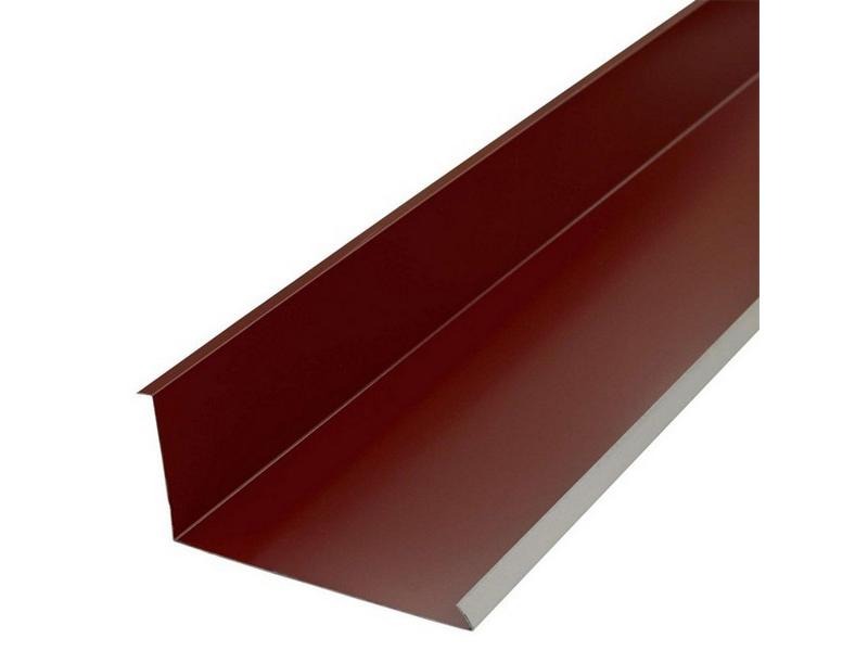 Планка карнизная ПК 100х69х2000 RAL 3005 красное вино