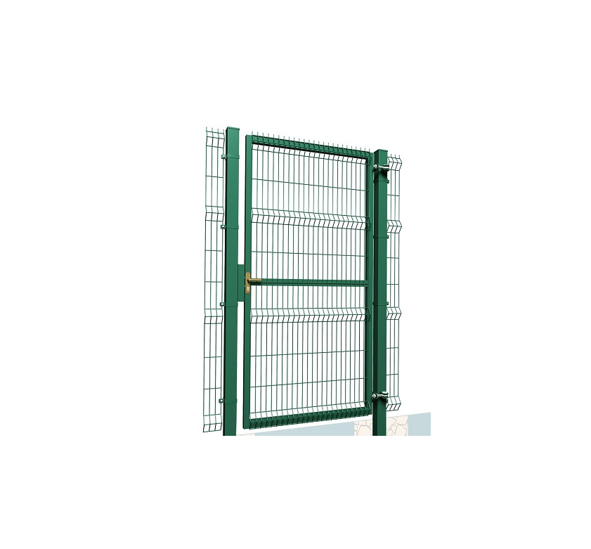 Калитка «Hard» 1,73х1м зеленый RAL6005 с замком (заполнение панель 3D 4 мм)