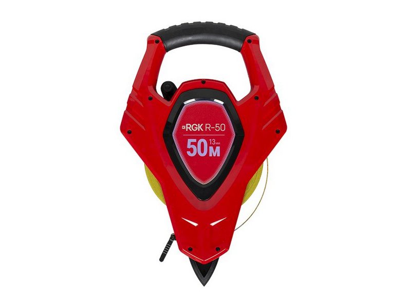Измерительная рулетка RGK R-50 (50м, шир.13мм,ускоренная смотка, нейлоновое покрытие ленты)