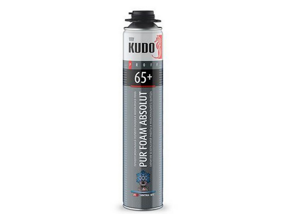 Пена монтажная KUDO PROFF 65+ ARKTIKA (ЗИМА) (вес брутто 931гр)