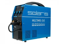 Полуавтомат сварочный Solaris MULTIMIG-245 (MIG/MMA/TIG) (220В; евроразъем; горелка 3 м; смена полярности; 2T/4T; рег-ка индуктивн.) (SOLARIS) 