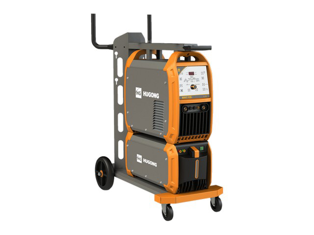 Аппарат аргонодуговой сварки HUGONG WAVE 315DIII AC/DC(380В±15%,Телега,TIG10-315А,12кВт,ПВ60%,116кг)
