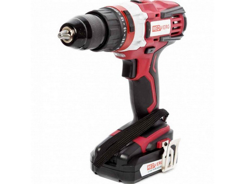 Аккумуляторный ударный шуруповерт RedVerg RD-ISD18V (18В,2акк.,2.0 А/ч Li-Ion,45 Нм.)