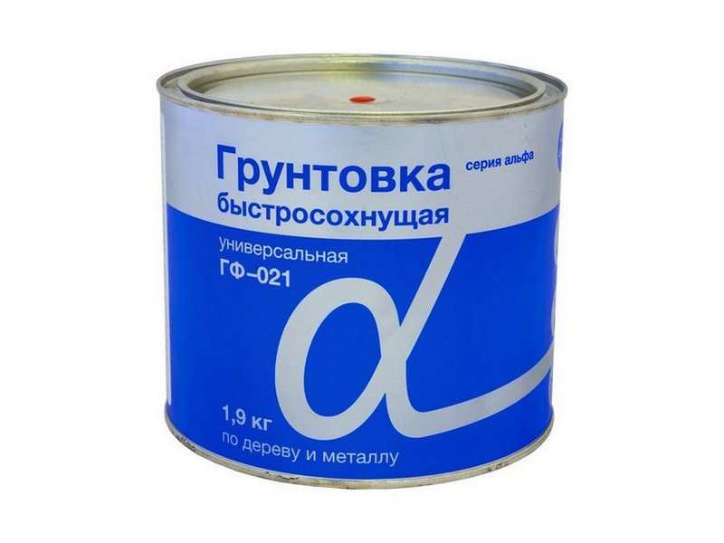 Грунт ГФ-021 серый 1,9кг быстросохнущий «АЛЬФА»