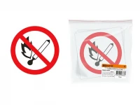 Знак d=180мм Запрещается пользоваться открытым огнём и курить TDM (SQ0817-0026)  