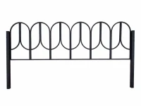 Ограда металлическая Арка простая (1800*2000) цк 