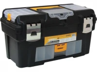 Ящик для инструмента пластмассовый ГЕФЕСТ 18 мет.замки ( с консолью и коробками) (М2944) (IDEA)  