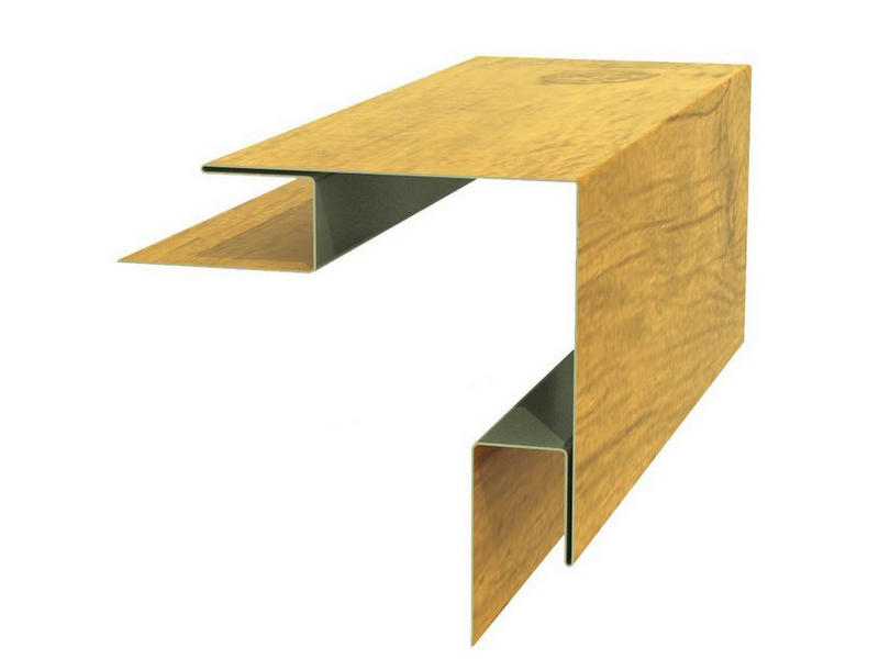 Планка угла наружного сложного Woodstok 75х75х3000 (ECOSTEEL_T-01-ЗолотойДуб-0,5)