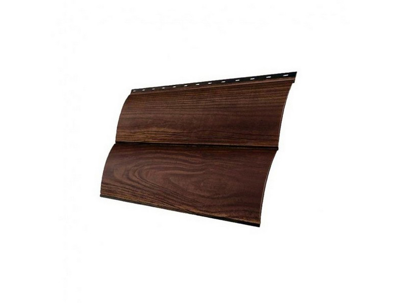 Металлический сайдинг Блок-хаус 0,45*0,360*1600 Cherry Wood (бразильская вишня)