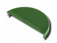 Заглушка торцевая для полукруглого конька RAL 6005 зеленый мох  