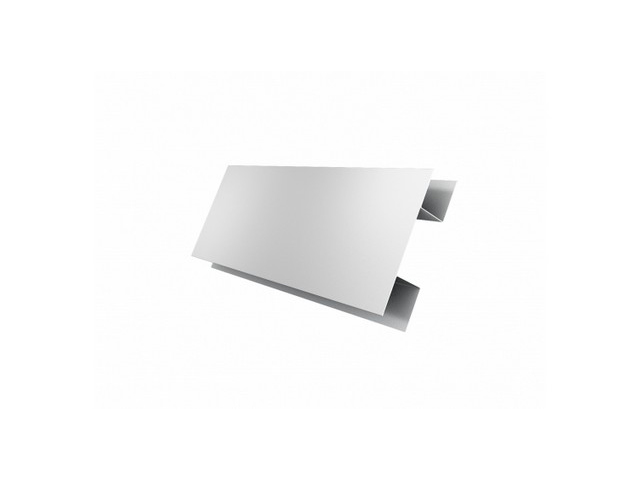 Планка H-образная 0.45 Pe-foil RAL 9003