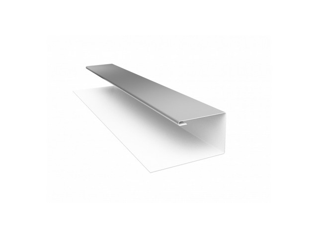 Планка П-образная 0.45 Pe-foil RAL 9003