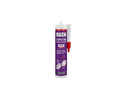 Герметик силиконовый универсальный белый RUSH RSK-101 240мл