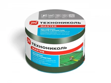 Лента герметизирующая Никобанд (длина 10м х ширина 10см, цвет зеленый)