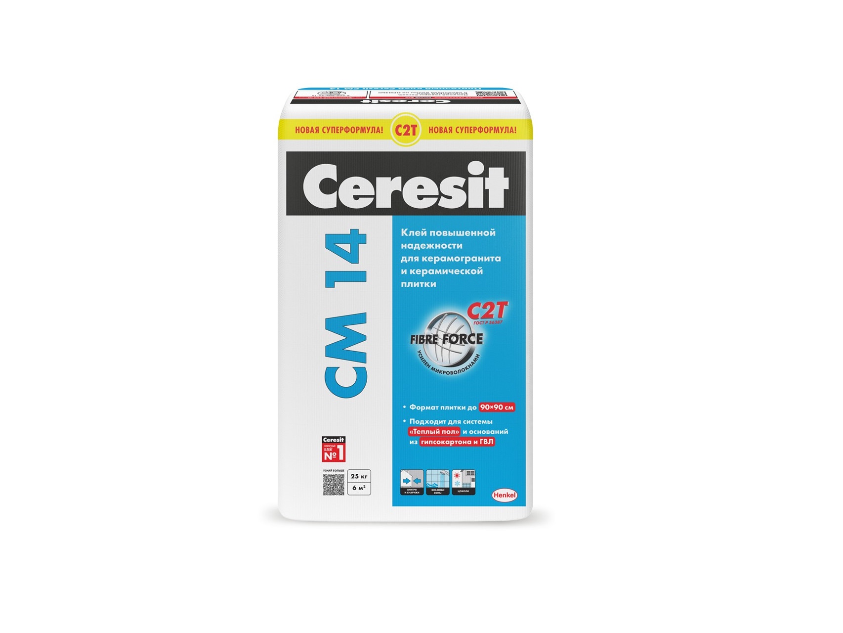 Клей плиточный Ceresit CM 14/25 Extra, 25кг