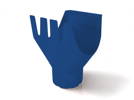 Воронка выпускная 125мм-90мм сигнально-синий RAL5005 