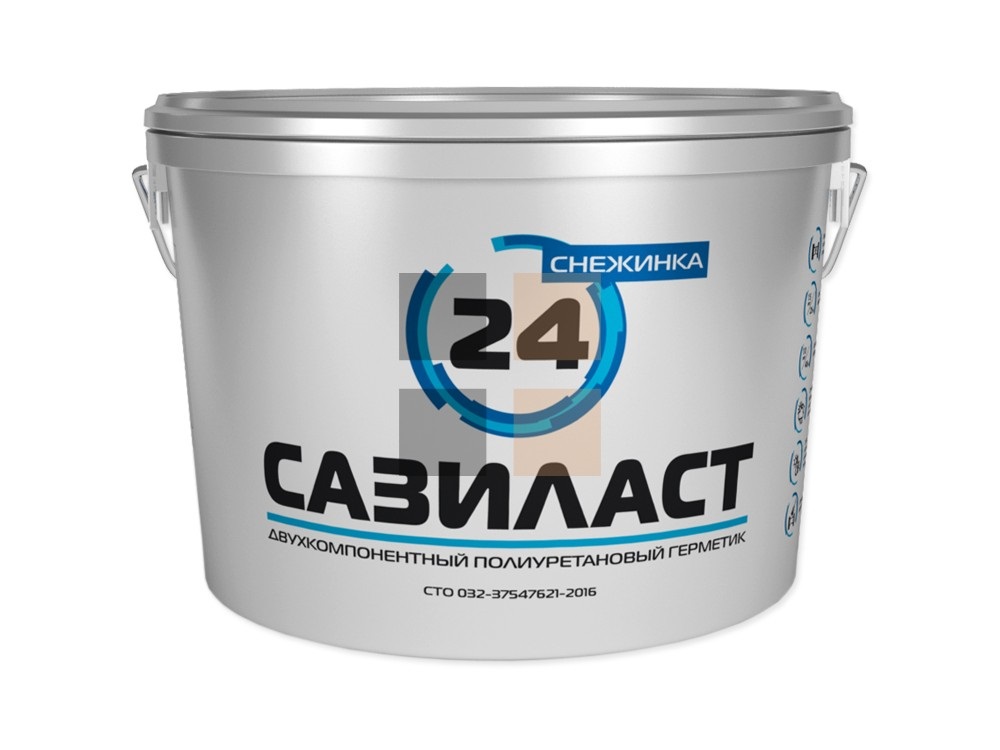 Герметик Сазиласт 24 16,5 кг белый (55шт на под.)