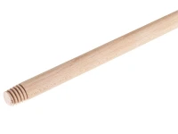 Черенок для метел деревянный с деревянной резьбой 1200 мм 