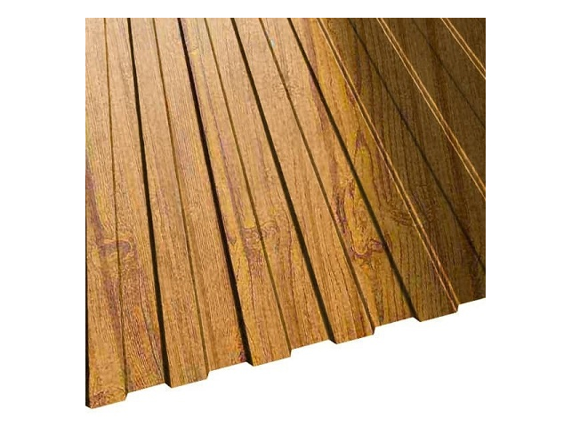 Профнастил оц. С8 0,5*1150(1200) Print Golden Dub (золотой дуб) (2 м)