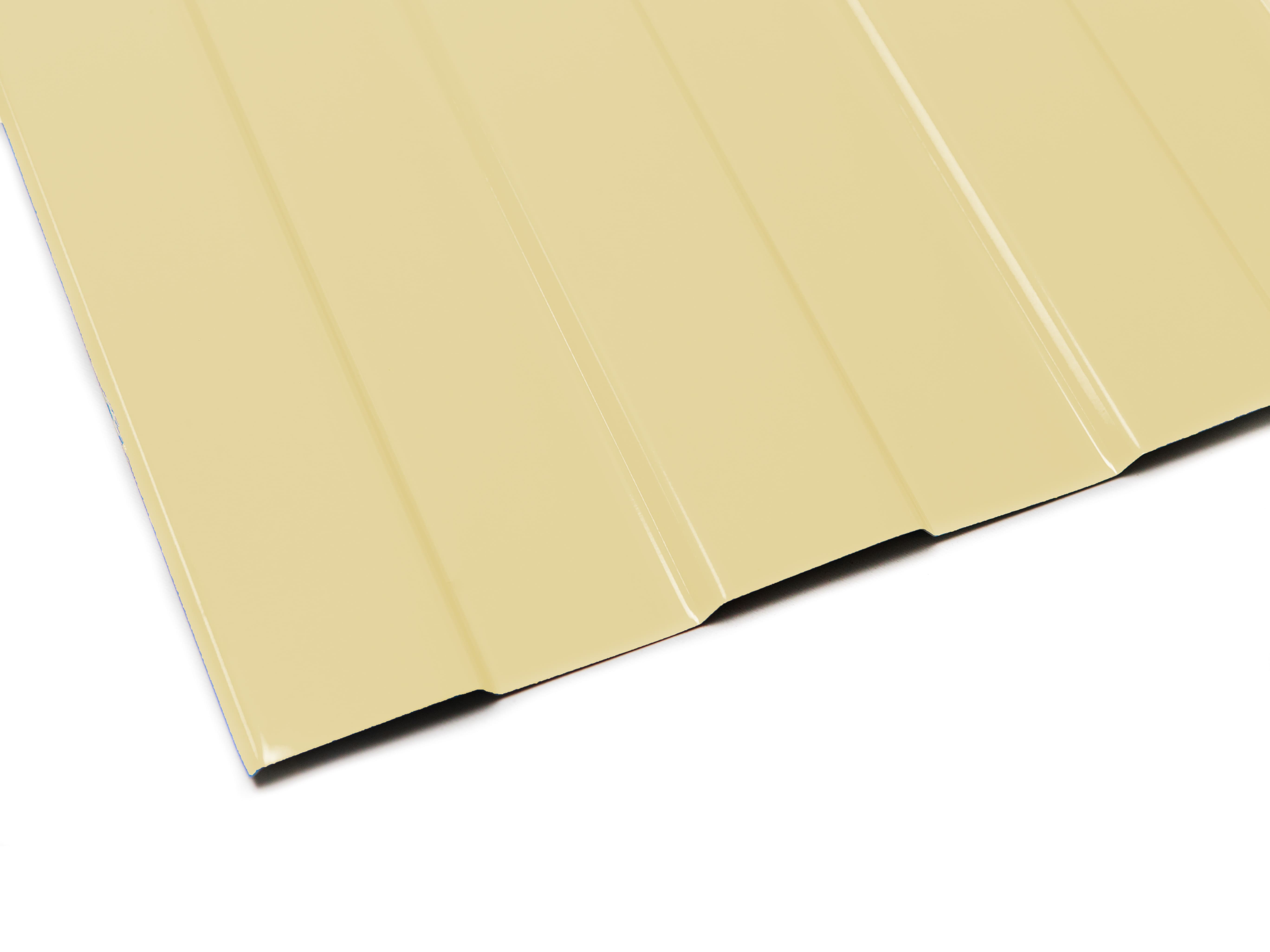 Профнастил оцинкованный С8 0,5*1150(1200) RAL1014 слоновая кость (1,80м)
