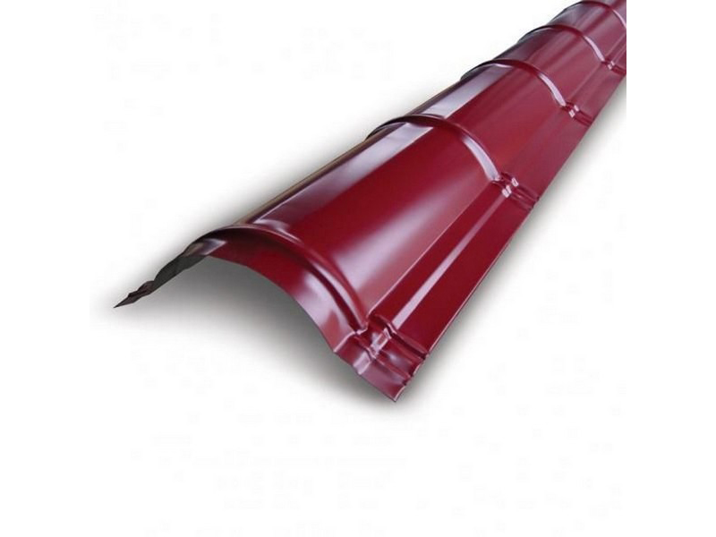 Конек кровельный полукруглый 160*2000 RAL3005 красное вино