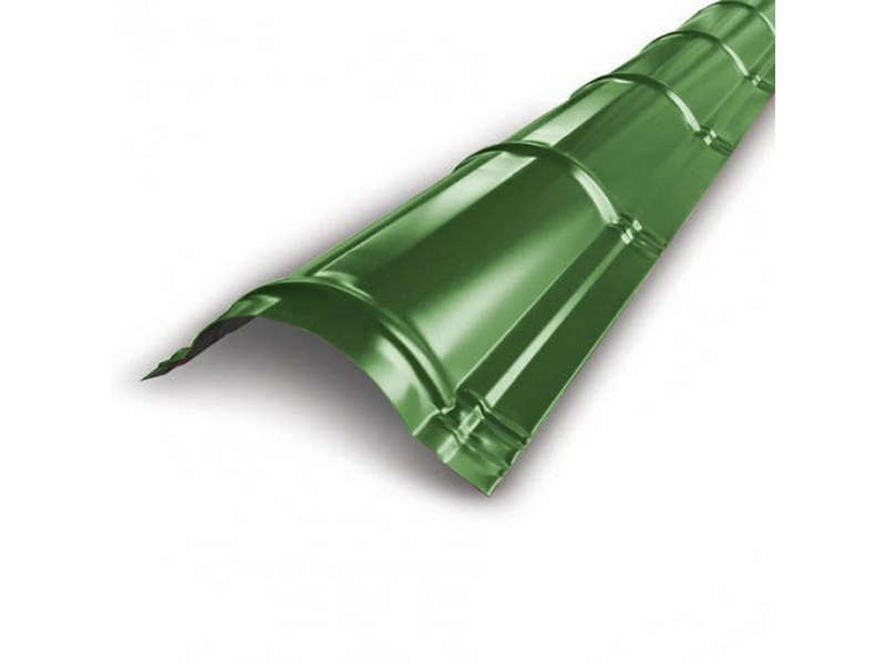 Конек кровельный полукруглый 160*2000 RAL6005 зеленый мох