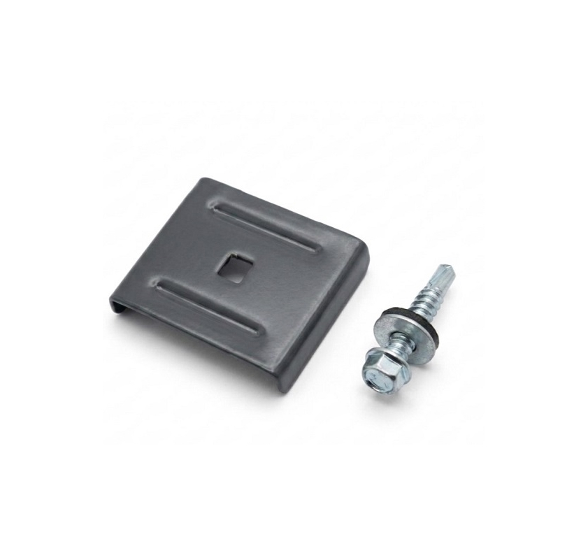 Крепление скоба+саморез 5,5х32 RAL7024