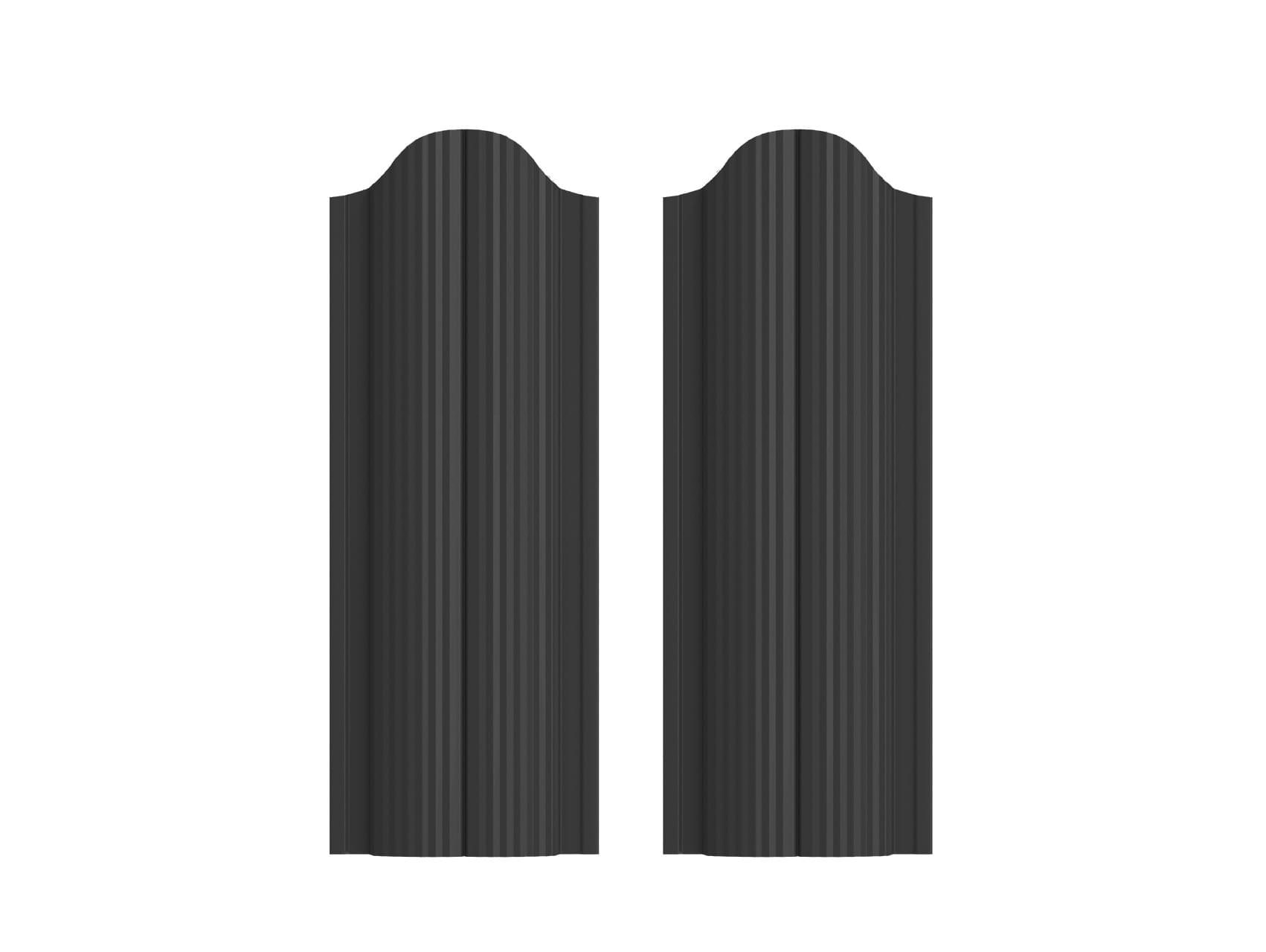 Штакетник П-образный 0,40х130мм RAL 7024 мокрый асфальт (1,5м)