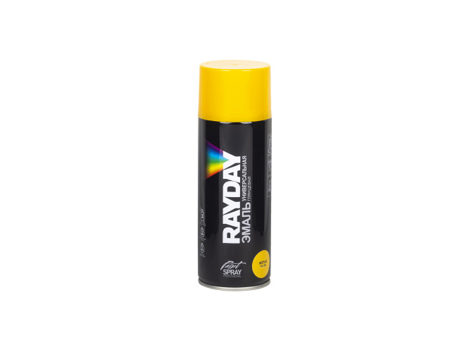 Краска аэрозоль акрил. RAL 1018 желтая 520 мл RAYDAY (12 шт)