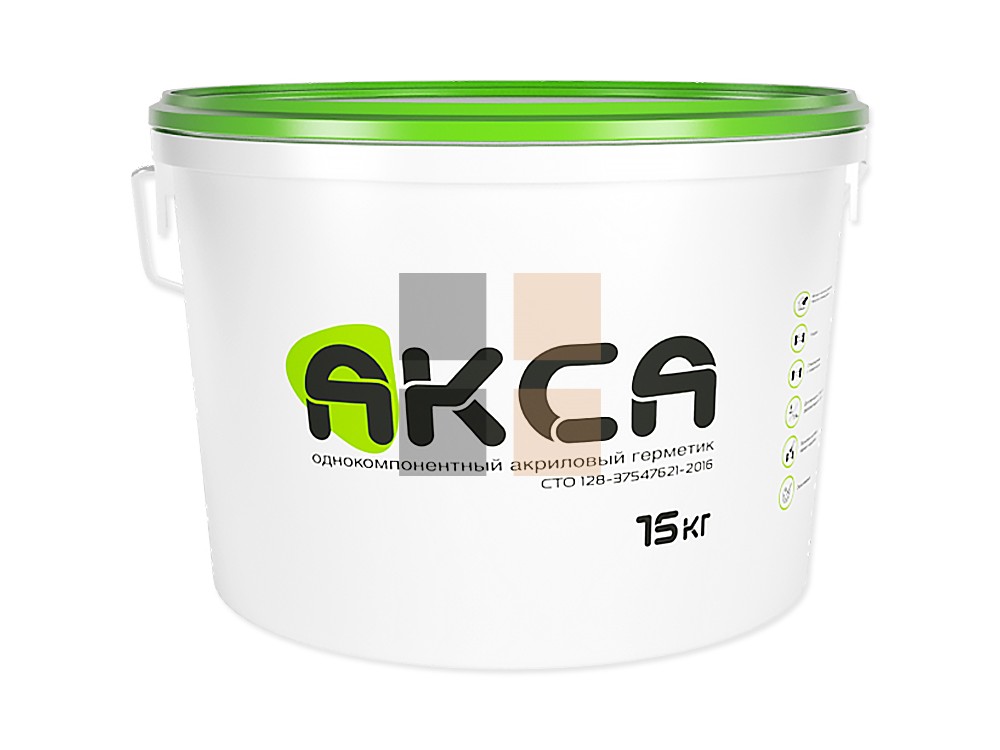 Герметик АКСА 15 кг белый, УЦЕНКА