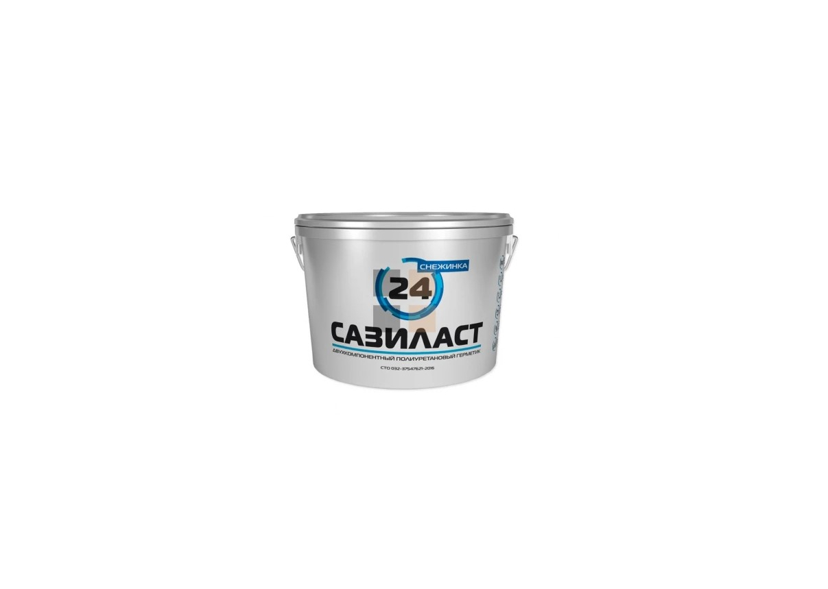 Герметик Сазиласт 24 Снежинка (16,5 кг) белый (55шт на под.)