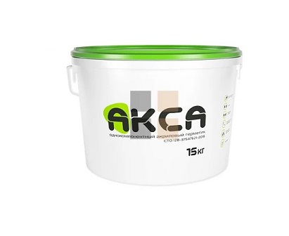 Герметик АКСА 15 кг белый (55шт на под.)