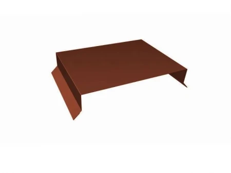 Парапет 10х100х600х100х10 RAL 8017 шоколад 0,45 мм