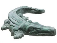Скульптура «Крокодил» 700х390х100 мм ( 14,5 кг) зеленый 