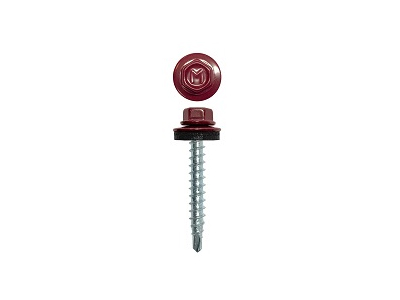 Саморез кровельный 4,8х35 RAL3005 кр. вино Daxmer