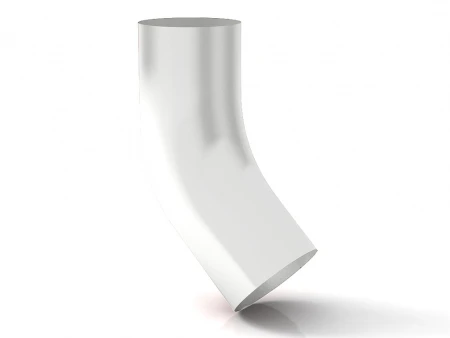 Колено стока, 90 мм белое RAL 9003