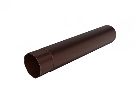 Круглая труба 90 мм , L=3.0 м коричневая RAL 8017