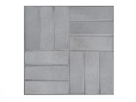 Плитка тротуарная Квадрат «12 камней» 500*500*45 серая