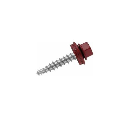 Саморез кровельный 4,8х29 RAL3005 кр. вино Daxmer