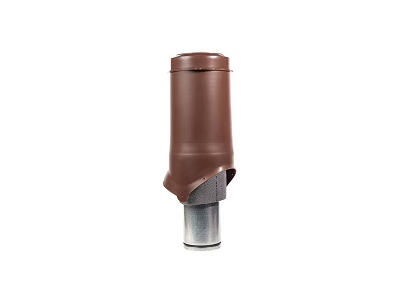 Выход вентиляции Krovent Pipe-VT 125 is коричневый