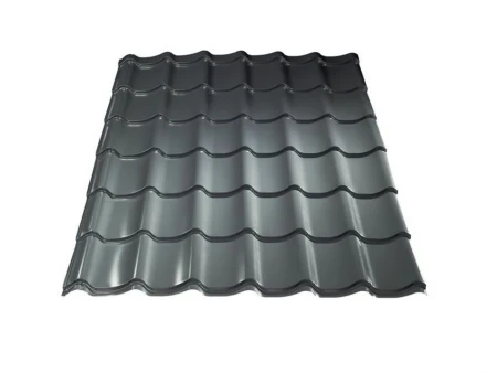 Металлочерепица Монтеррей 0,45*1190 мокрый асфальт