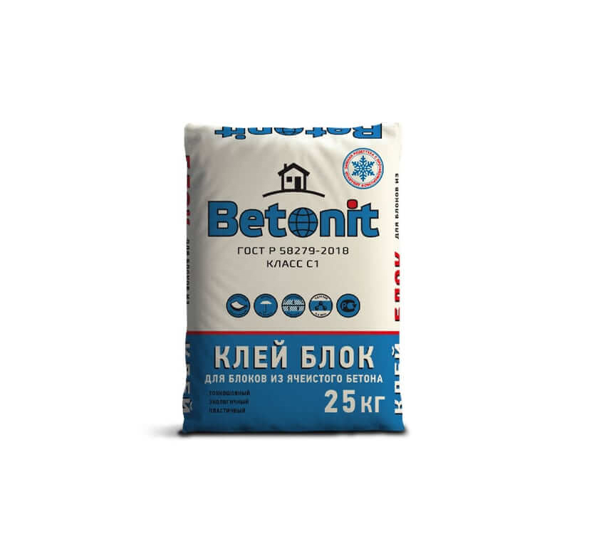 Клей для блоков Betonit Block зима (25кг/поддон 70 шт)