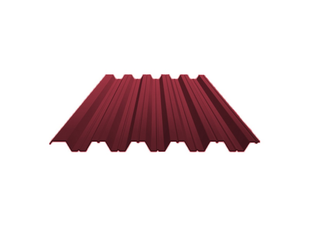 Профнастил оцинкованный НС35 0,5*1000(1060) RAL 3005 красное вино (0,40м)