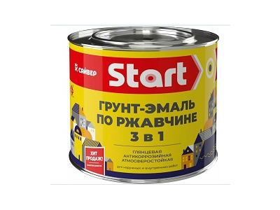 Грунт-эмаль по ржавчине 3 в 1 синяя 1,8кг Старт (6 шт)