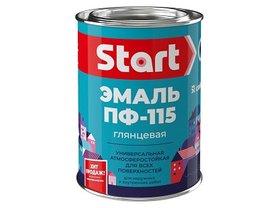 Эмаль ПФ-115 белая 0,8кг Старт (14 шт)