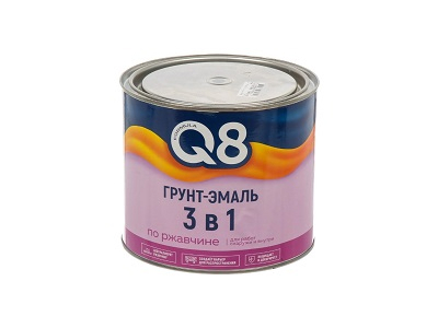 Грунт-эмаль по ржавчине серая 1,8кг «FORMULA Q8» (6 шт)