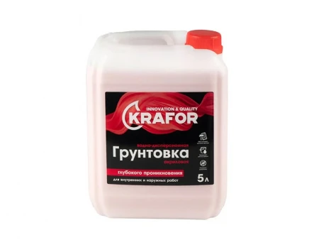 Грунтовка глубокого проникновения универсальная «KRAFOR» 5,0л