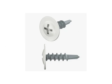 Саморез с прессшайбой острый 4,2х16 RAL 9003 сигн.белый