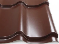 Металлочерепица Монтеррей II сорт 1190 RAL 8017 шоколад бархат