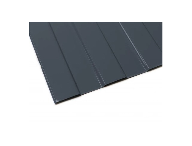 Профнастил оцинкованный С8 0,45*1150(1200) RAL7016 антрацитово-серый